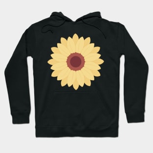 Simple Sunflower Mandala - Radial Symmetry Hoodie